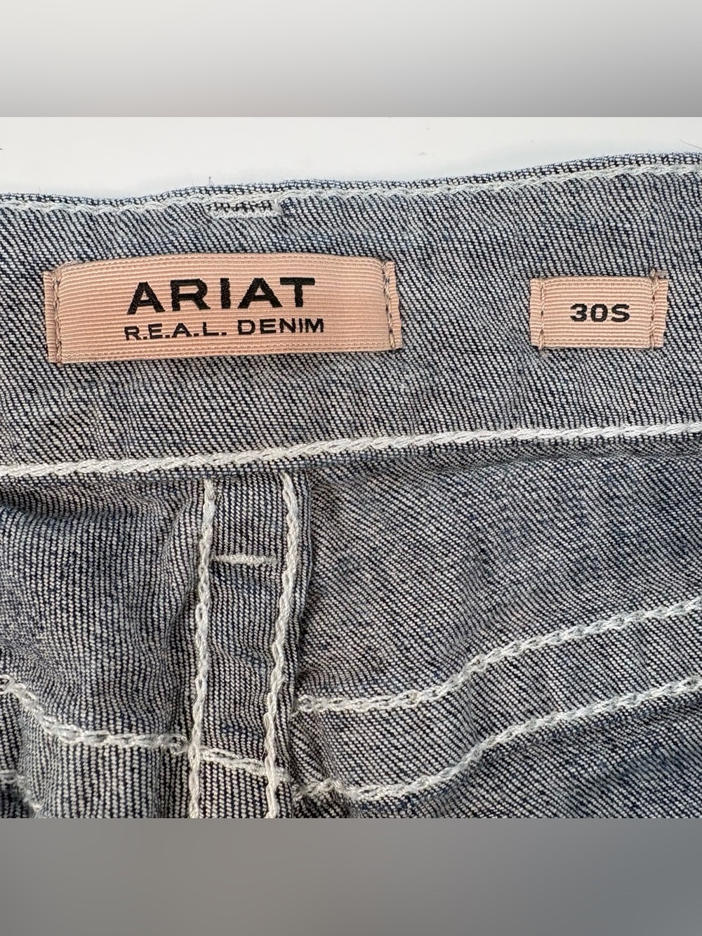 Ariat Denim Mid-Rise Entwined Trouser Stretch Wide-Leg Cowgirl Jeans Women's 30S - Picture 4 of 15